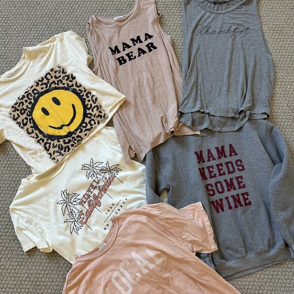 6 Graphic T Shirts - Picture 1 of 1